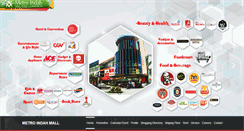 Desktop Screenshot of metroindahmall.com